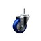 Service Caster 3.5'' Blue Polyurethane Wheel Swivel 7/16'' Grip Ring Stem Caster SCC-GR20S3514-PPUB-BLUE-716138 - alternate 1